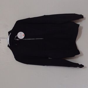 Caracilia Black Quarter Zip Heavy Sweatshirt Oversize S NWT